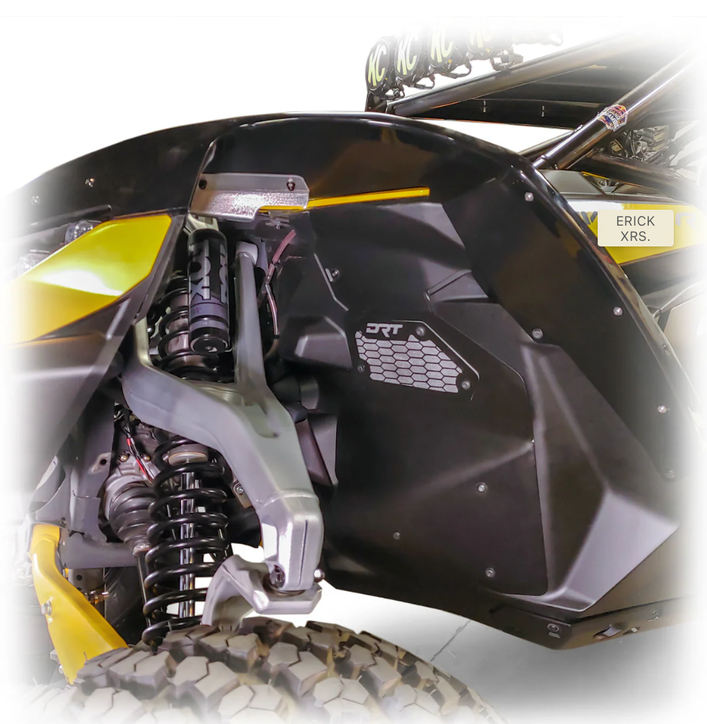 DRT Can-Am 2024+ Maverick R Kit de protección de roca de aluminio delantero