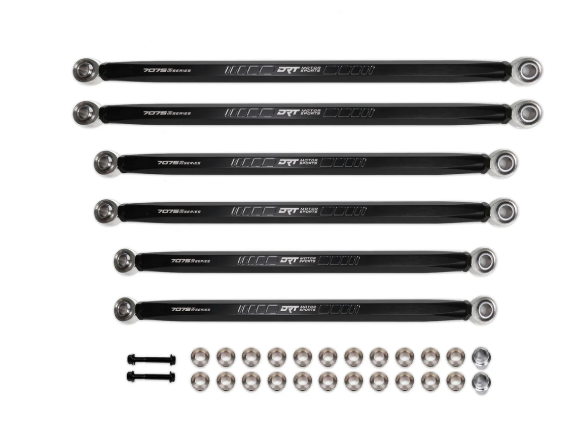 Juego de varillas de radio de barra de hexex orreras DRT Motorsports Billet Aluminum Race Series 7075 XD para Can Am Maverick R