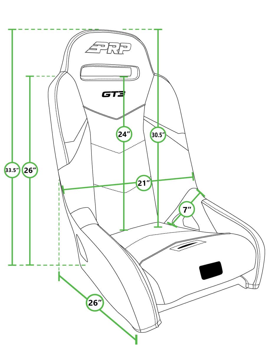ASIENTOS Gt3 COLOR NEGRO 2 PLAZAS