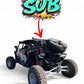 DEFENSA TRASERA CON PORTALLANTA RZR PRO R