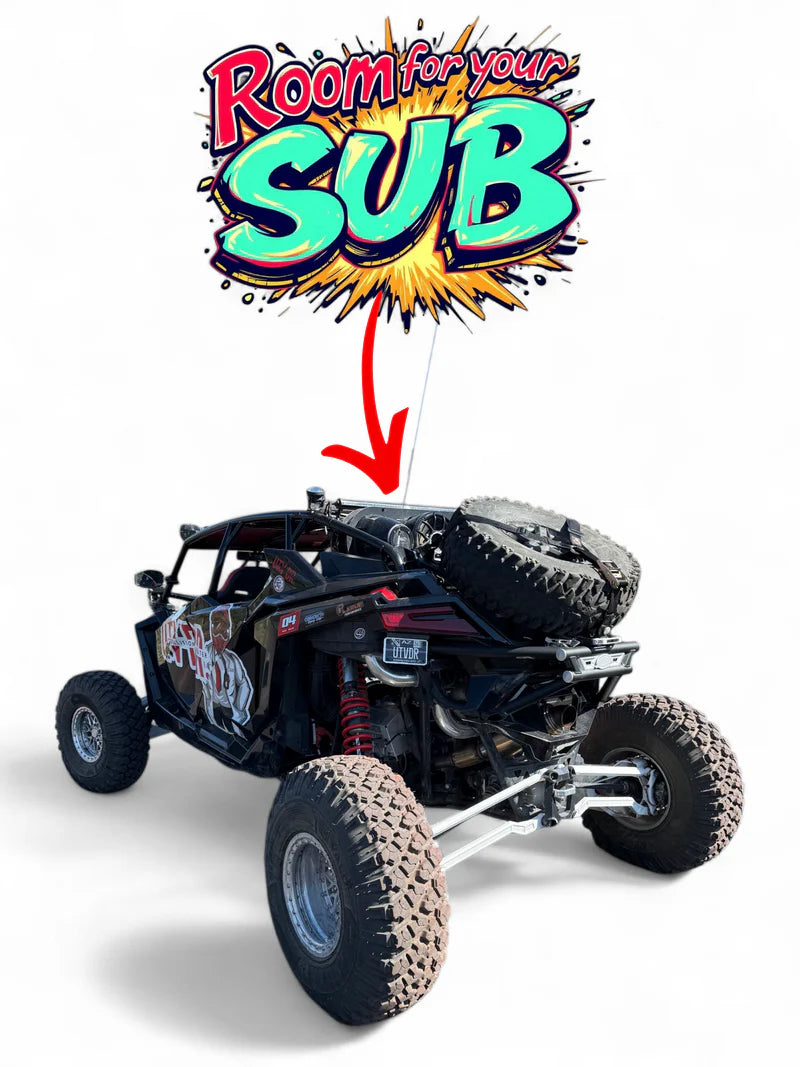 DEFENSA TRASERA CON PORTALLANTA RZR PRO R