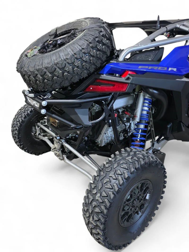 DEFENSA TRASERA CON PORTALLANTA RZR PRO R