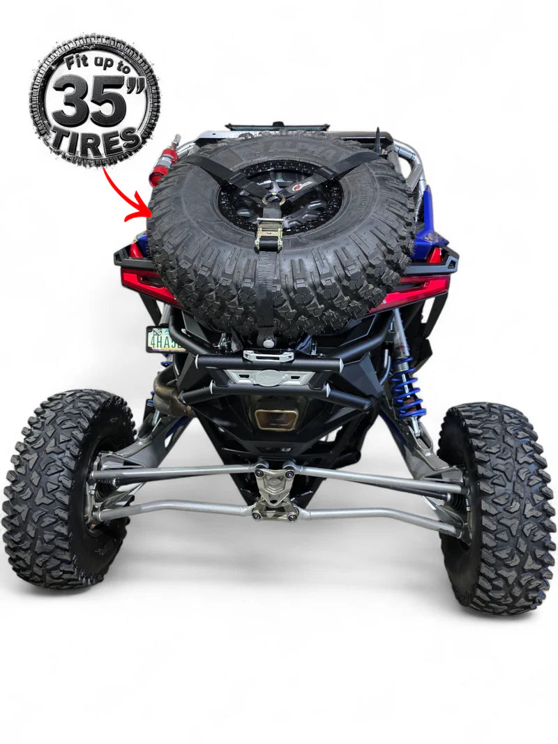 DEFENSA TRASERA CON PORTALLANTA RZR PRO R