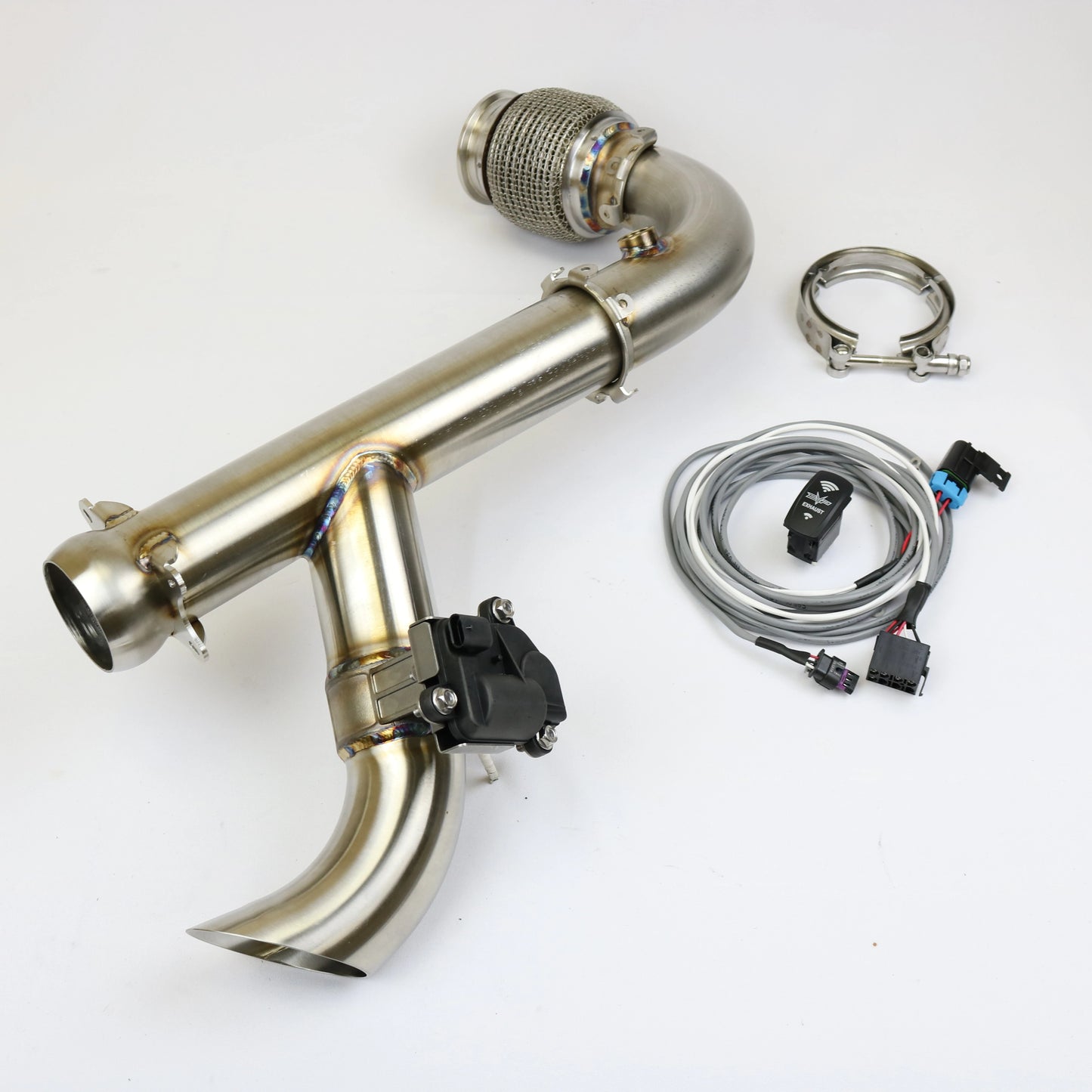 CAN AM X3 "SHOCKER" ELECTRIC SIDE DUMP RACE BYPASS PIPE